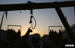 Під час акції «Терпіти більше не можна» проти проросійського реваншу в Україні. Київ, 2 липня 2019 року