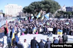 Євромайдан в Мадриді, 9 грудня 2013 року (фото: Андрій Якубув)