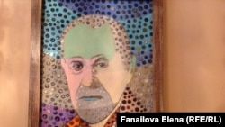 Портрет Фрейда в кафе возле Музея Фрейда в Вене