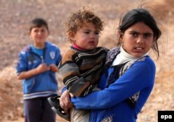 Сирійські діти в таборі для біженців. Азрак, Йорданія, січень 2016 року