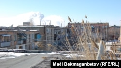Городской пейзаж Балхаша. Февраль 2013 года.