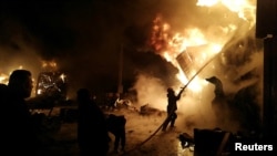 Пожежа в порту міста Латакія в Сирії, 28 грудня 2021 року