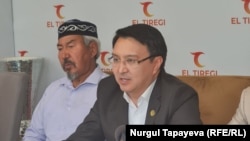 Казакстанда каттоодон өтпөгөн «Эл тиреги» партиясынын лидери Нуржан Алтаев. Астана, 21-июль, 2021-жыл.  