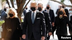 جو بایدن٬ رییس جمهور امریکا در مراسم یادبود از حمله‌های یازدهم سپتمبر در نیویارک