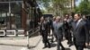 Armenia -- President Serzh Sarkisian visits Mashtots Park in Yerevan, 1May2012.