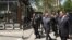 Armenia -- President Serzh Sarkisian visits Mashtots Park in Yerevan, 1May2012.