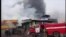 Пожар на Ошском рынке в Бишкеке