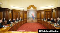 Հայաստանի վարչապետի պաշտոնակատար Նիկոլ Փաշինյանն ընդունում է Եվրամիության երեք երկրների արտգործնախարարներին, Երևան, 25-ը հունիսի, 2021թ․