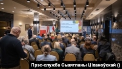 Падчас леташняй Канфэрэнцыі беларусаў сьвету ў Вільні, 3 жніўня 2024 