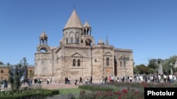 Armenia - The newly renovated Mother Cathedral of the Armenian Apostolic Church, Echmiadzin, September 29, 2024.
