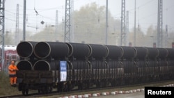 Сталеві труби для газопроводу «Північний потік-2», архівне фото