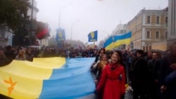  Марш националистов в центре Киева