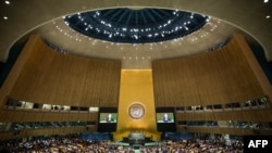 Главный зал Генеральной Ассамблеи ООН.