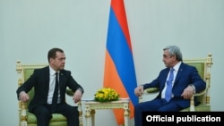 Սերժ Սարգսյանը հանդիպում է Դմիտրի Մեդվեդևի հետ, Երևան, 7-ը ապրիլի, 2016թ․