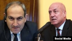 Никол Пашинян (слева) и Арташес Гегамян