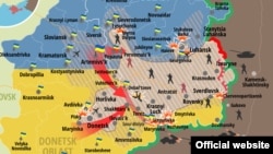 Сытуацыя ў зоне канфлікту па стане на 30 ліпеня (націсьніце, каб разгарнуць)