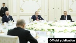 ՀՀ վարչապետ Նիկոլ Փաշինյանը ԱՊՀ գագաթնաժողովի ժամանակ, արխիվ