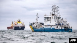 Корабль шведской береговой охраны в Балтийском море.