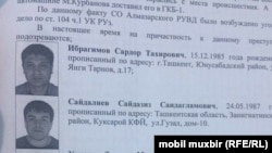 Задержанные в Ташкенте представители «преступного мира». 