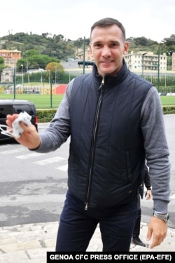 Новий тренер італійської команди «Дженоа», український футболіст Андрій Шевченко. Генуя, Італія, 8 листопада 2021 року