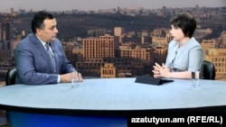 Մշակույթի նախարար Արմեն Ամիրյանն «Ազատության» տաղավարում, 11-ը օգոստոսի, 2017 թ․ 