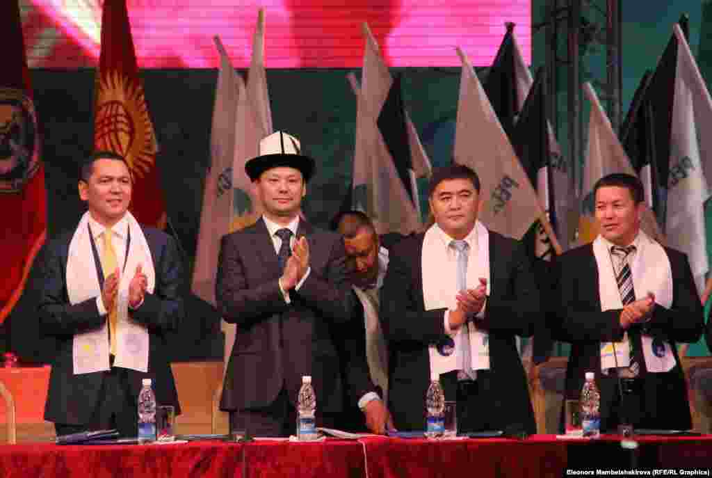 Съезд партии &quot;Республика - Ата-Журт&quot;, Омурбек Бабанов объединился с лидером партии &quot;Ата-Журт&quot; Камчыбеком Ташиевым.&nbsp;