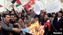 Тунистеги нааразылык  акциясы. 7-декабрь, 2017-жыл. 