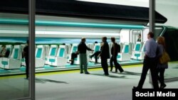 Ппроект вакуумного потяга Hyperloop у США. 
