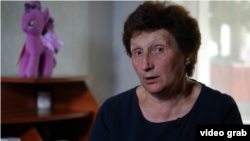 Выехавшая из оккупированного российскими войсками Левобережья Херсонщины пенсионерка Людмила Трубей