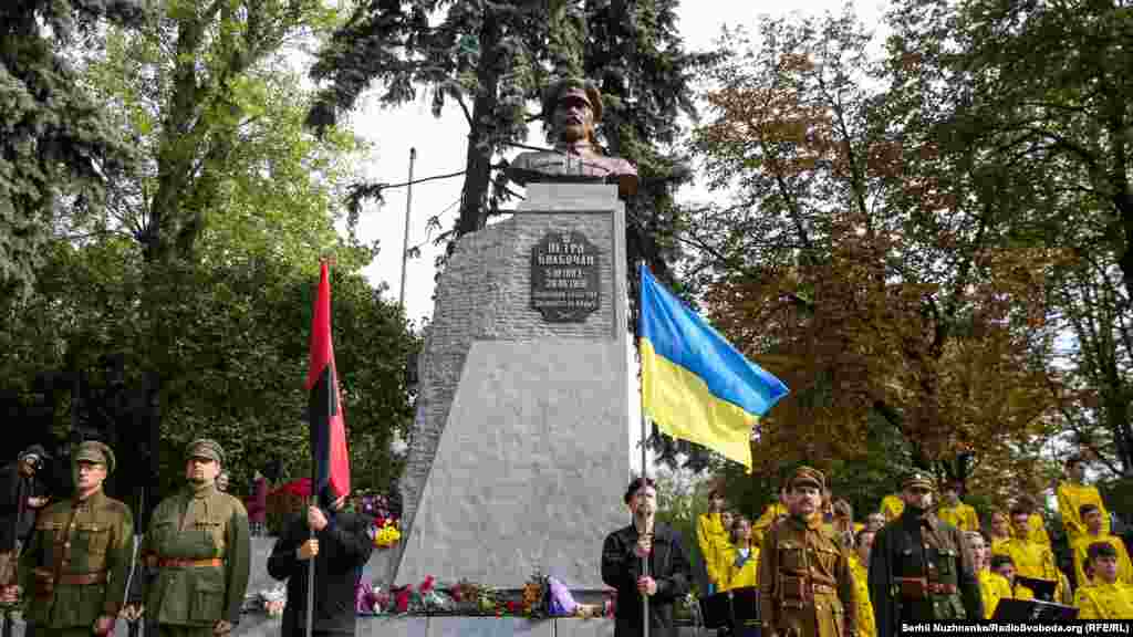 У столиці України відкрили пам&rsquo;ятник полковнику армії УНР Петру Болбочану (1883&ndash;1919). Київ, 4 жовтня 2020 року. БІЛЬШЕ ПРО ЦЕ