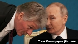 Дмитрий Песков и Владимир Путин, ноябрь 2024 г.