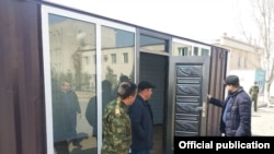 Контейнерные дома, построенные для нуждающихся семей в Бухаре, 3 марта 2021 года.