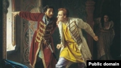 Последние минуты Лжедмитрия. Художник Карл Вениг