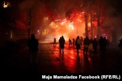 Протесты в Тбилиси, 2024, фото из Facebook Майи Мамаладзе