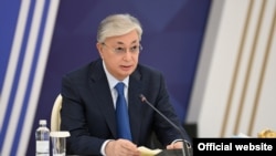 Президент Казахстана Касым-Жомарт Токаев на совещании по социально-экономическому развитию Мангистауской области. Актау. 22 сентября 2021 года