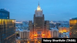 Russia -- The Russian Foreign Ministry buiding, Moscow.