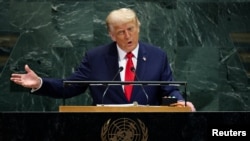 Дональд Трамп БУУнун Башкы ассамблеясында. Нью-Йорк, 23-сентябрь 2025-жыл