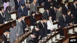 Жапониянын Сенатынын депутаттары.  