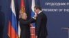 Serbia - During the one-day visit, Putin awarded Serbian President Aleksandar Vucic with a Russian state honor, the Order of Aleksandr Nevsky.
