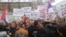 In North Mitrovica, locals protest the tax imposed by the government on the import of goods from Serbia on November 27.