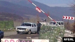 Блокпост в Ахалгорском районе