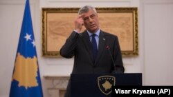 Hashim Thaci, the president of Kosovo, is scheduled to participate on a panel with Serbia's Aleksandar Vucic.