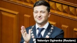 Ուկրաինա - Վլադիմիր Զելենսկին երդմնակալության արարողության ժամանակ, Կիև, 20-ը մայիսի, 2019թ․