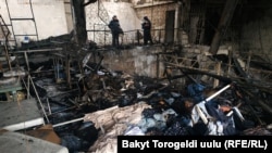 «Орто-Сай» базарында 9-ноябрга түнү өрт чыкты.