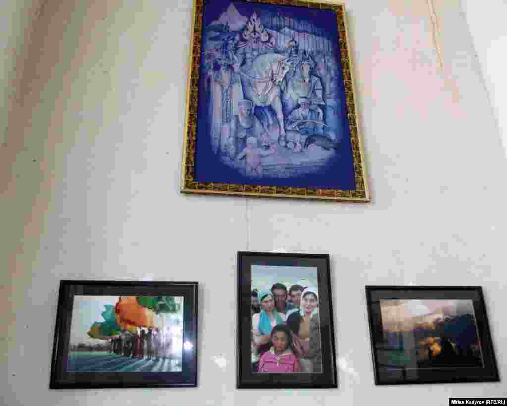 Картины в музее иллюстрируют события, описанные в эпосе &quot;Манас&quot;. &nbsp;