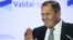 RUSSIA -- Russian Foreign Minister Sergei Lavrov attends a session of the annual Valdai Discussion Club in Sochi, October 2, 2019