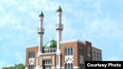 Текстильщики районунда курулары болжолдонгон мечиттин долбоору.