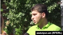 Член инициативы «Вставай, Армения!» Давид Санасарян (архив) 