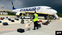 Բելառուս - Ryanair-ի օդանավը հարկադիր վայրէջք է կատարել Մինսկի օդանավակայանում, 23-ը մայիսի, 2021թ.
