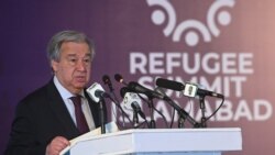 آنتونیو گوترش منشی عمومی سازمان ملل متحد در نشستی به مناسبت چهل سالگی حضور مهاجران افغان در پاکستان